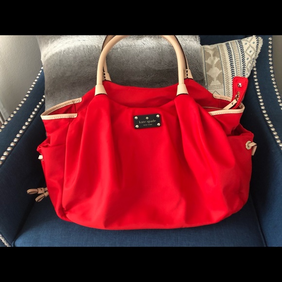 kate spade Handbags - Red Kate Spade diaper bag